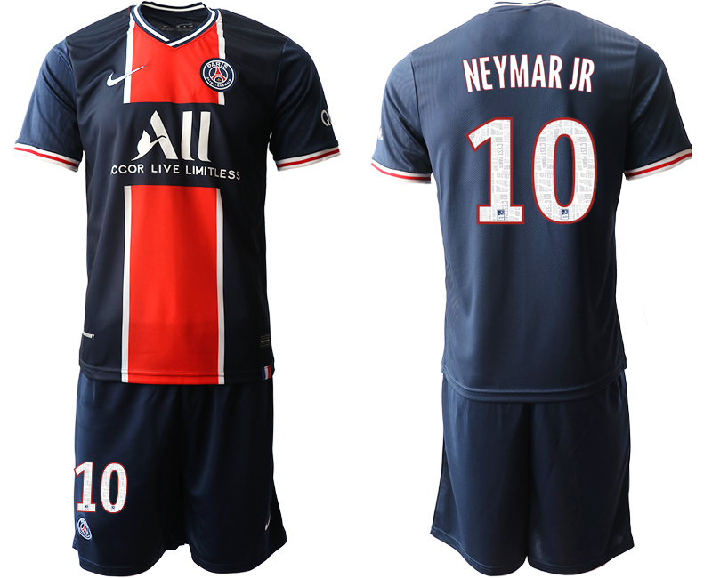 Men 2020-2021 club Paris St German home #10 blue Soccer Jerseys1